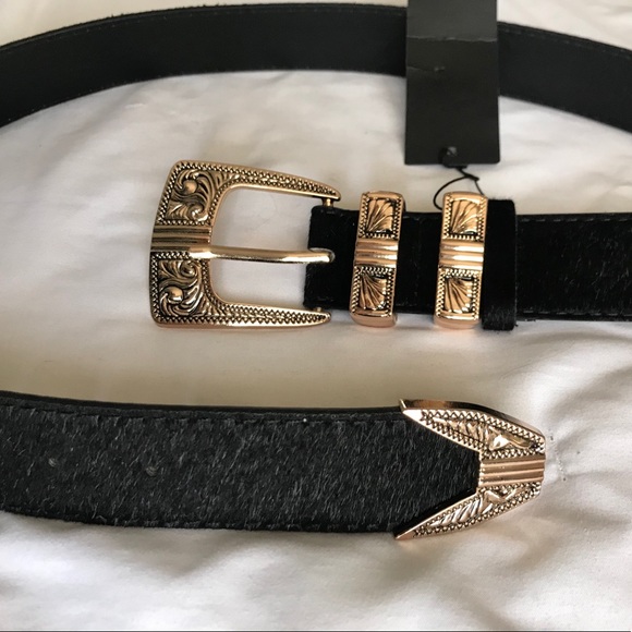 Nasty Gal Accessories - Faux Ponyskin Western Belt